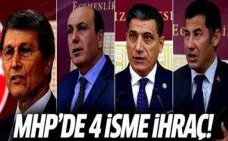 MHP'de 4 isme ihraç!