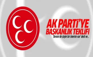 MHP'den AK Parti'ye başkanlık teklifi