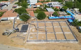 Milas Derince’de çok amaçlı sosyal alana temel