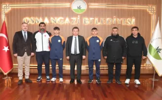 Milli sporcular Osmangazi’den Dünya Şampiyonası’na uğurlandı