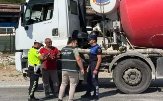 Muğla’da beton mikserlerine sıkı denetim