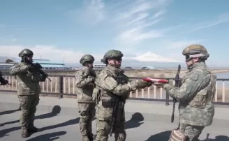 Nahçıvan askerleri tatbikat için Türkiye’de