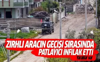 Nusaybin'de zırhlı aracın geçişi sırasında patlayıcı infilak etti