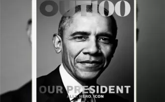 Obama LGBT dergisine kapak oldu