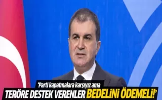 Ömer Çelik: Teröre destek verenler bedelini ödemeli