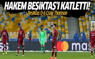Önce Ivan Bebek, şimdi de Craig Thomson! Dinamo Kiev 6-0 Beşiktaş