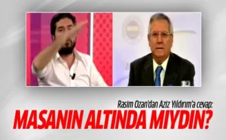 Rasim Ozan'dan Aziz Yıldırım'a: Masanın altında mıydın?