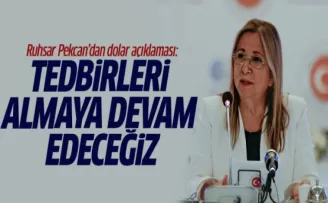 Ruhsar Pekcan'dan Dolar Açıklaması: Tedbirleri Almaya Devam Edeceğiz