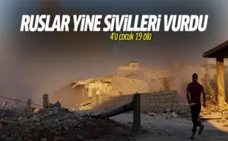 Rus jetleri Halep'te sivilleri vurdu
