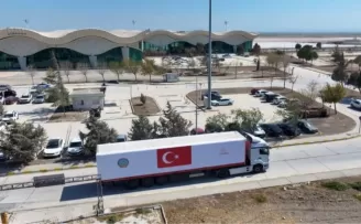 Şam’a zorlu hava koşullarında Türkiye’den iniş desteği