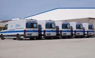 Samsun’da hasta nakil aracı sevinci