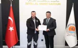 Samsun’da kahraman personele anlamlı teşekkür