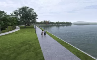 Sapanca Gölü manzarasında yeşil koridor uzuyor