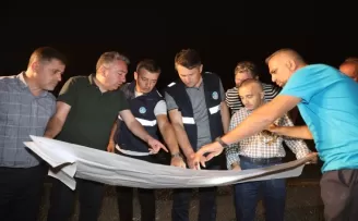 SASKİ Hendek’te gece boyunca çalıştı