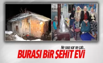 Şehit askerin annesinin evi yürek dağladı