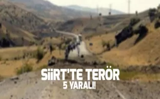Siirt'te terör saldırısı: 5 yaralı