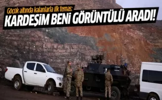 Siirt'teki göçük altındaki işçi kardeşini aradı