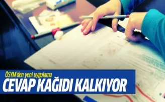 Sınavlarda soru ve cevap kağıtları birleşiyor