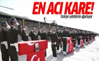 Şırnak'ta şehit düşen 6 asker için tören düzenlendi
