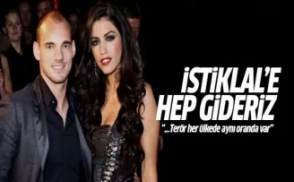 Sneijder'den İstiklal Caddesi çıkışı