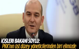 Soylu: PKK'nın üst düzey yöneticilerinden biri elimizde