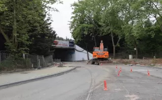 TEM Otoyolu alt geçidine estetik dokunuş