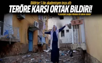 Terör karşıtı bildiriye 5 bin akademisyen imza attı