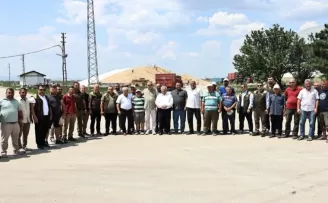 TMO’dan İpsala’da hasat ve alım çalışmalarına yerinde inceleme