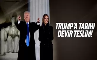Trump'a 'tarihi' devir teslim!