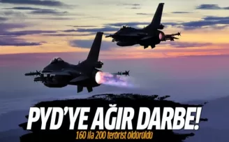 TSK Halep'in kuzeyinde PYD'yi vurdu! 160 ila 200 terörist öldürüldü