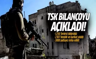 TSK son bilançoyu açıkladı