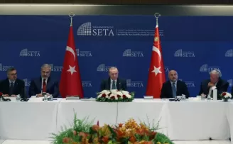 Türkevi’nde ABD’li düşünce kuruluşlarıyla buluştu