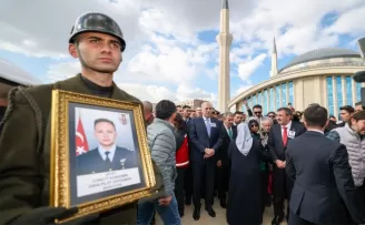 Üç şehidimiz de Ankara’da son yolculuğuna uğurlandı