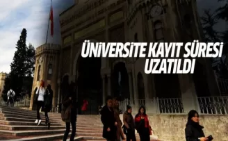 Üniversiteye e-kayıt süresi uzatıldı