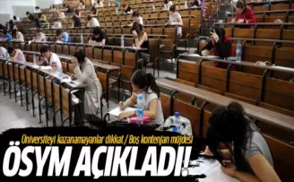Üniversiteyi kazanamayanlar dikkat! Ek kontenjan müjdesi