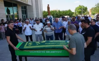 Uzunköprü’de eski başkan Çobanoğlu’na son görev