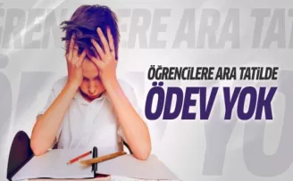 Yarı yıl tatilinde ödev yok!