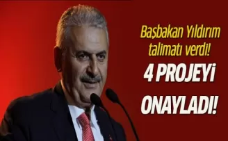Yıldırım'dan 4 yeni projeye onay çıktı!