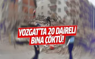 Yozgat'ta 4 katlı bina çöktü!