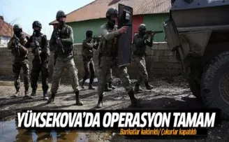 Yüksekova'daki terör operasyonu bitti