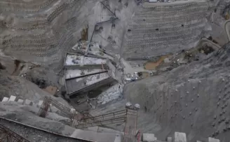 Yusufeli Barajı'nda gövde yüksekliği 50 metreye ulaştı