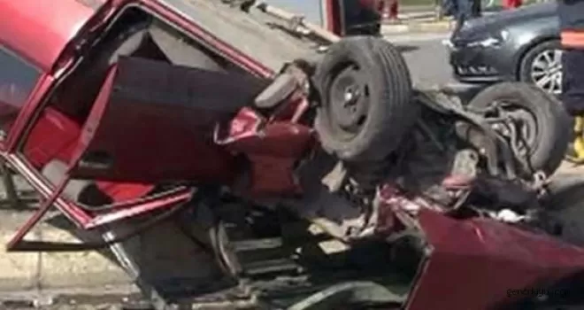 16 yaşındaki çocuk otomobille takla attı