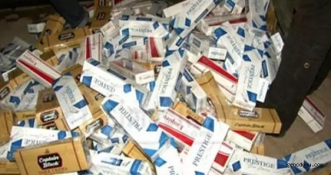 166 bin paket kaçak sigara ele geçirildi