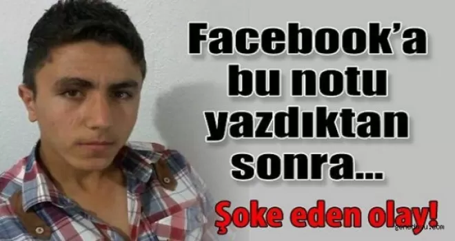 18 Yaşındaki genç 'Bir Gün Ölürsem' Yazıp İntihar Etti