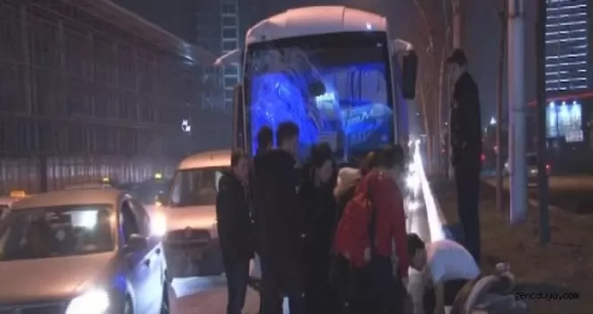 2 halk otobüsü çarpıştı