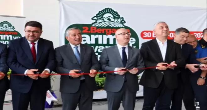 2. Bergama Tarım ve Hayvancılık Fuarı törenle açıldı