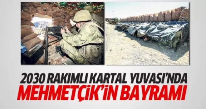 2030 rakımlı Kartal Yuvası'nda Mehmetçik'in bayramı