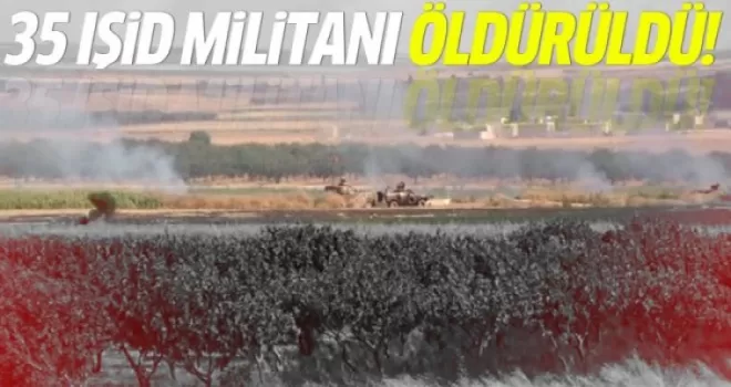 35 IŞİD militanı öldürüldü