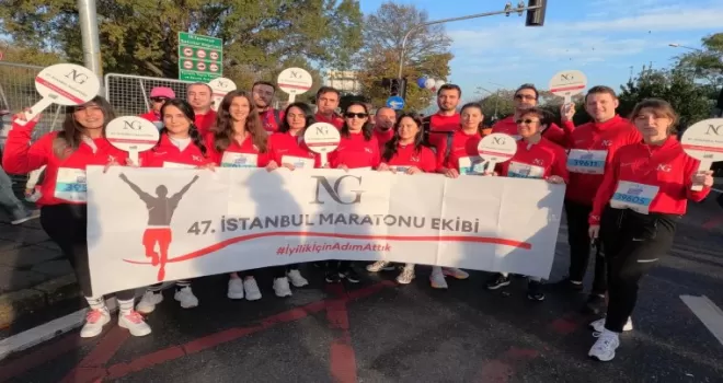47. İstanbul Maratonu’nda  NG Grup adımları iyiliğe attı!