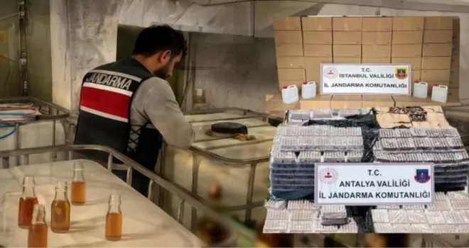 81 ilde sahte alkol operasyonu... 62 bin litre alkol ele geçirildi
